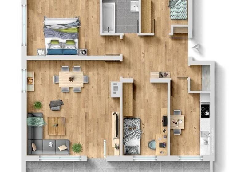 Wohnung zum Kauf 275.000 € 4 Zimmer 90 m²<br/>Wohnfläche 01.08.2026<br/>Verfügbarkeit Gunzenhausen Gunzenhausen 91710