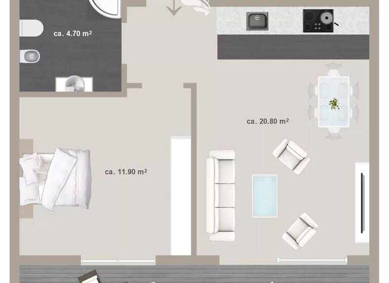 Studio zum Kauf 230.000 € 2 Zimmer 53 m² 1. Geschoss Truden 39040