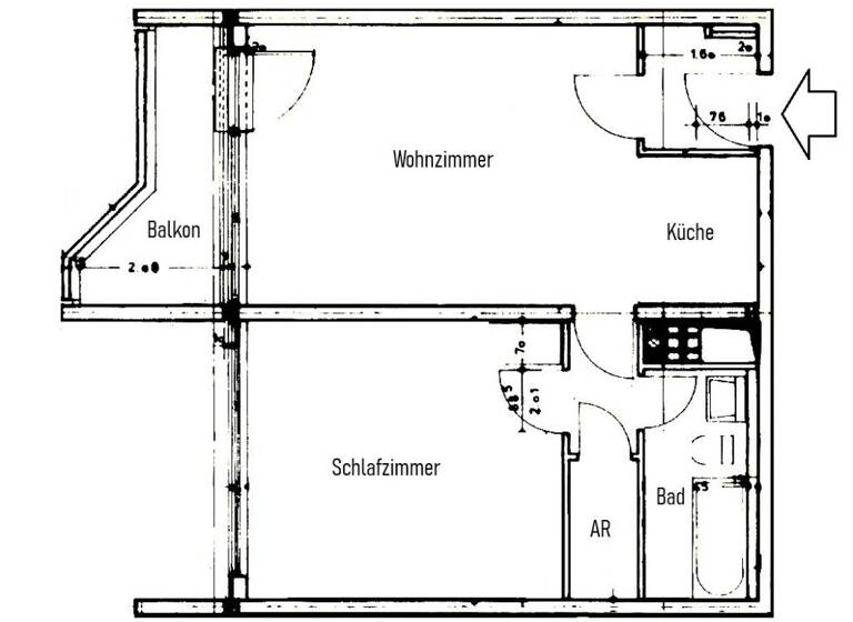 Wohnung zum Kauf 180.000 € 2 Zimmer 58 m² Büchenbach Erlangen 91056