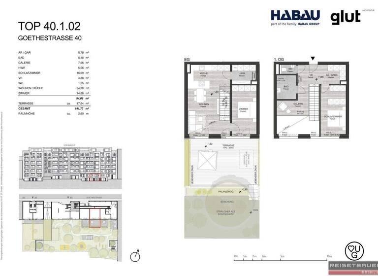 Maisonette zum Kauf - Erstbezug 599.000 € 3,5 Zimmer 94,1 m² frei ab 31.12.2026 Waldegg Linz 4020