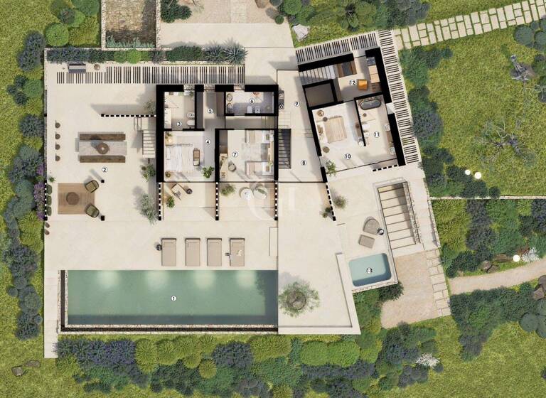 Villa zum Kauf 4.750.000 € 5 Zimmer 269 m² 6.500 m² Grundstück Via Balosse 1 Moniga del Garda 25080