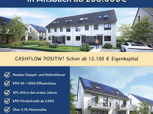 Maisonette zum Kauf provisionsfrei 398.000 € 4 Zimmer 79,3 m² Geschoss 1/2 frei ab 01.01.2027 Obereichenbach Ansbach 91522