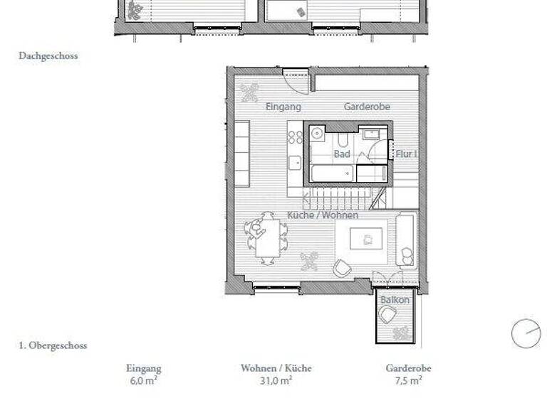 Maisonette zur Miete 1.490 € 3 Zimmer 88 m² 1. Geschoss frei ab sofort Bautzner Landstraße 3 a Bühlau/Weißer Hirsch Dresden 01324