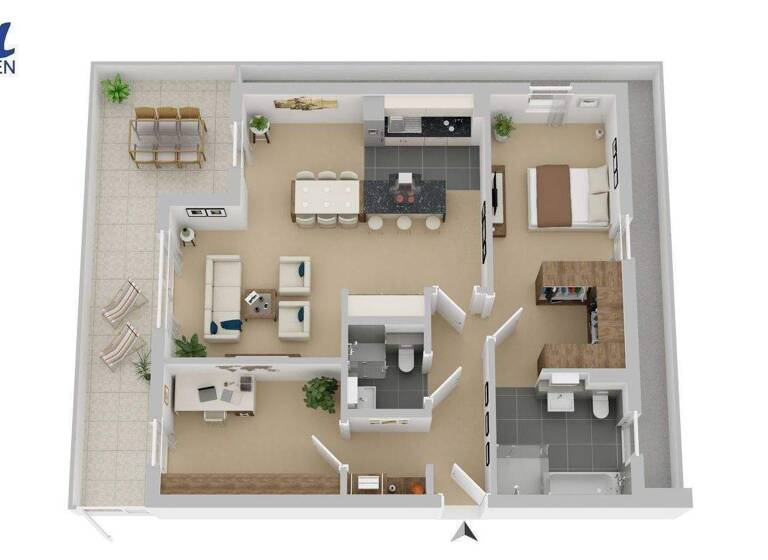 Penthouse zum Kauf provisionsfrei 789.000 € 3 Zimmer 119,5 m² Eschenweg 2 Baumberg Monheim am Rhein 40789