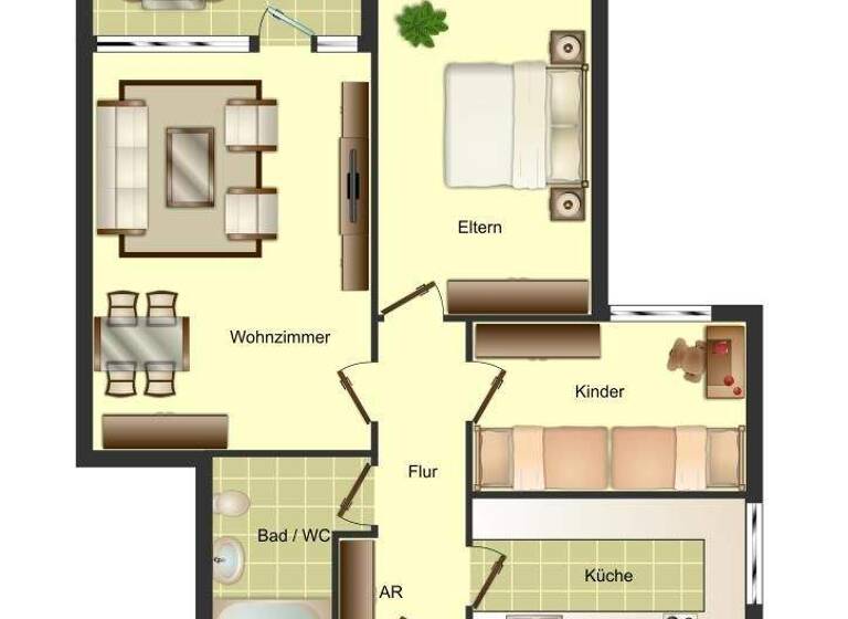 Wohnung zur Miete 578 € 3,5 Zimmer 72,9 m² 8. Geschoss Schlehenweg 22 Baumheide Bielefeld 33609