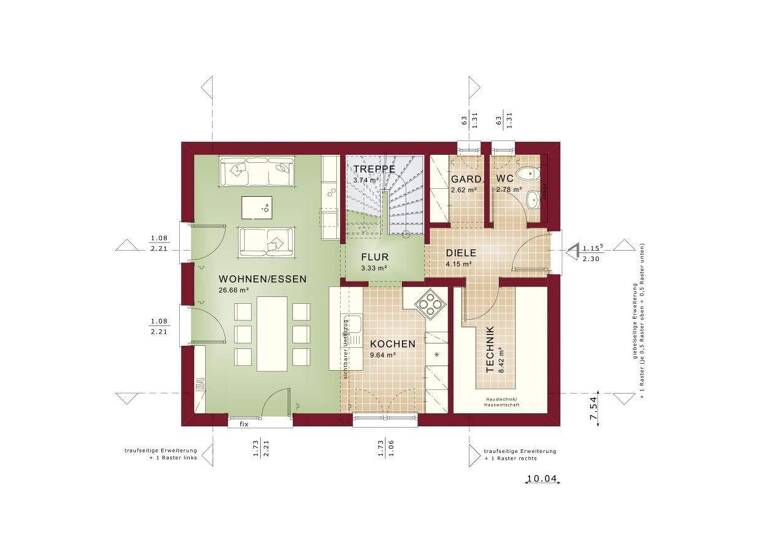 Einfamilienhaus zum Kauf provisionsfrei 512.734 € 4 Zimmer 122,1 m² 707 m² Grundstück Wallerfangen 66798