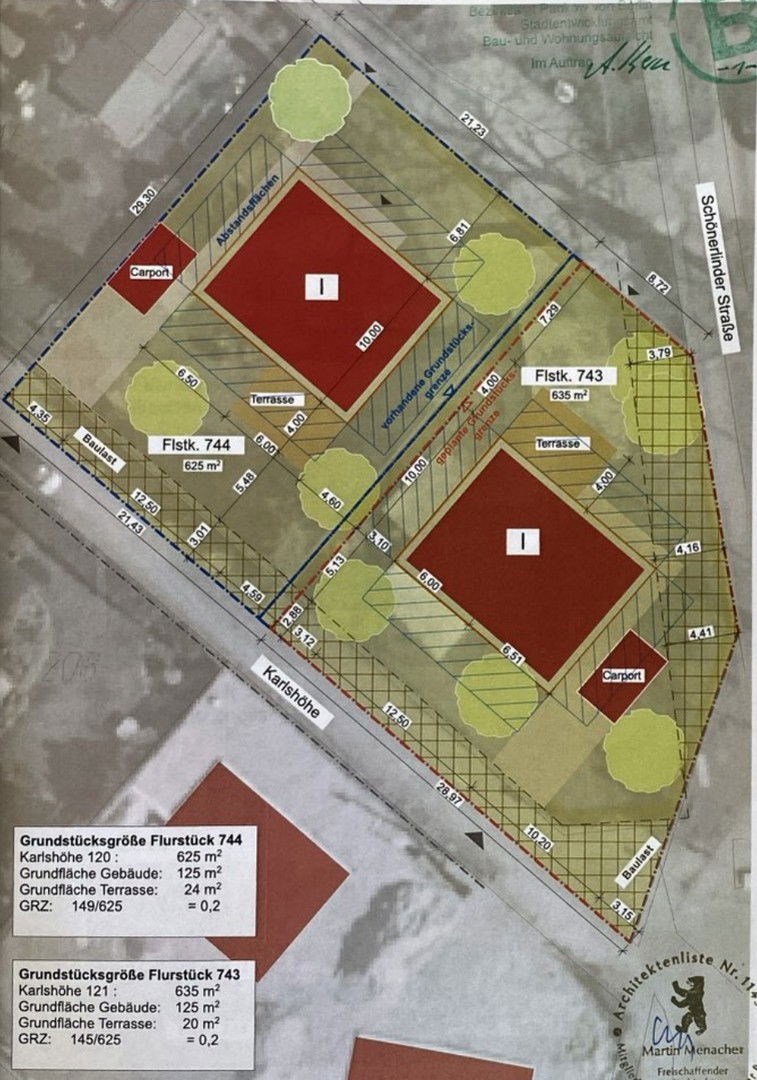 Grundstück zum Kauf provisionsfrei 299.000 € 635 m²<br/>Grundstück Karlshöhe 121 Französisch Buchholz Berlin 13127