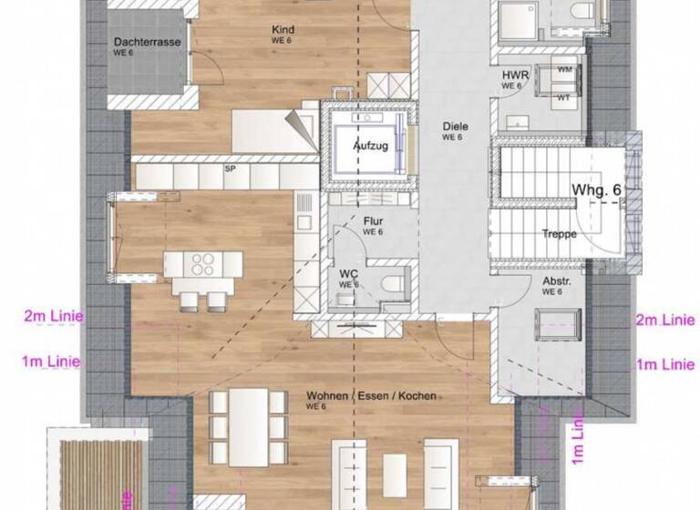 Penthouse zum Kauf 1.546.000 € 3 Zimmer 163 m² 2. Geschoss frei ab sofort Oberschleißheim 85764