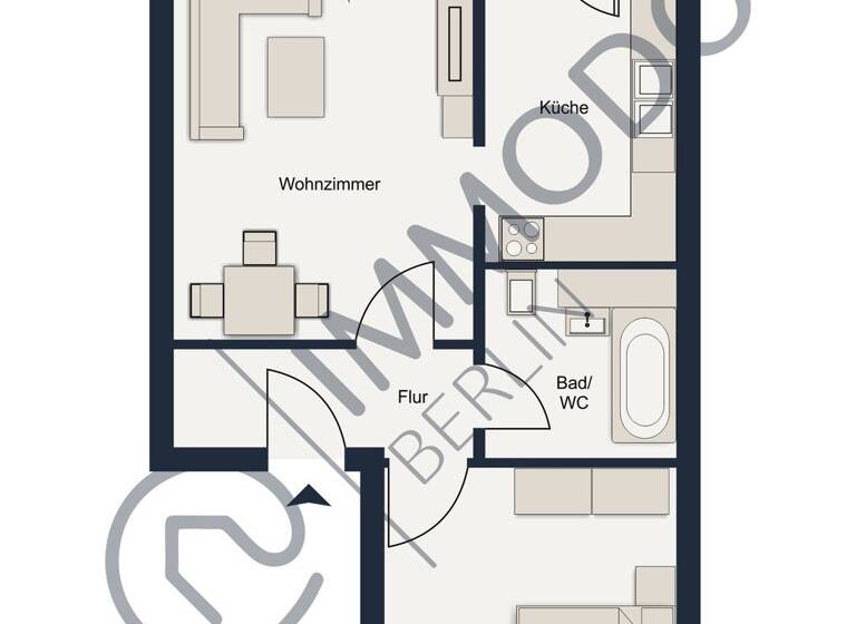 Wohnung zum Kauf 230.000 € 2 Zimmer 52 m² 2. Geschoss Neu-Hohenschönhausen Berlin 13059