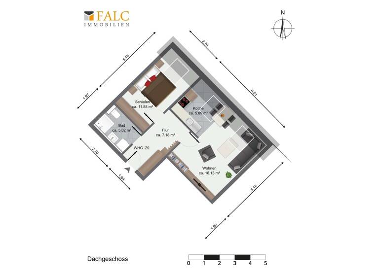 Wohnung zum Kauf 105.000 € 2 Zimmer 46,6 m²<br/>Wohnfläche Dachgeschoss<br/>Geschoss Leutzsch Leipzig 04177