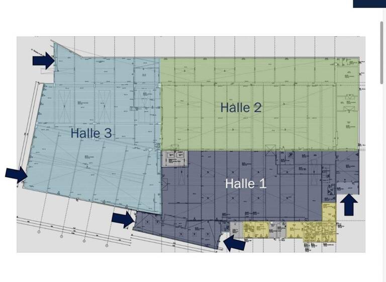 Lagerhalle zur Miete provisionsfrei 6,50 € 14.230 m² Lagerfläche teilbar ab 2.130 m² Unterriexingen Markgröningen 71706