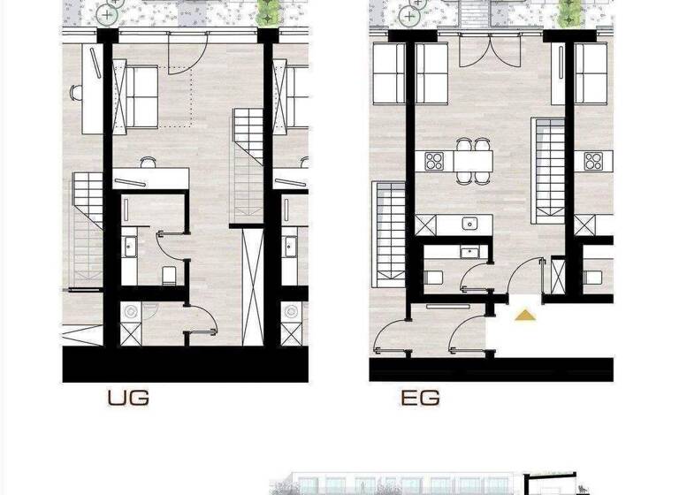 Maisonette zum Kauf - Erstbezug provisionsfrei 588.320 € 2 Zimmer 60 m² EG Dreikönigstraße 1,3 Innenstadt Erlangen 91054