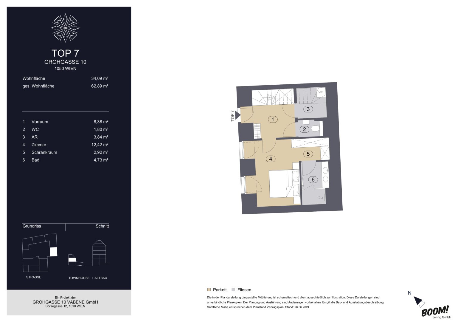 Maisonette zum Kauf 640.000 € 2 Zimmer 62,9 m²<br/>Wohnfläche 1.<br/>Geschoss Wien 1050