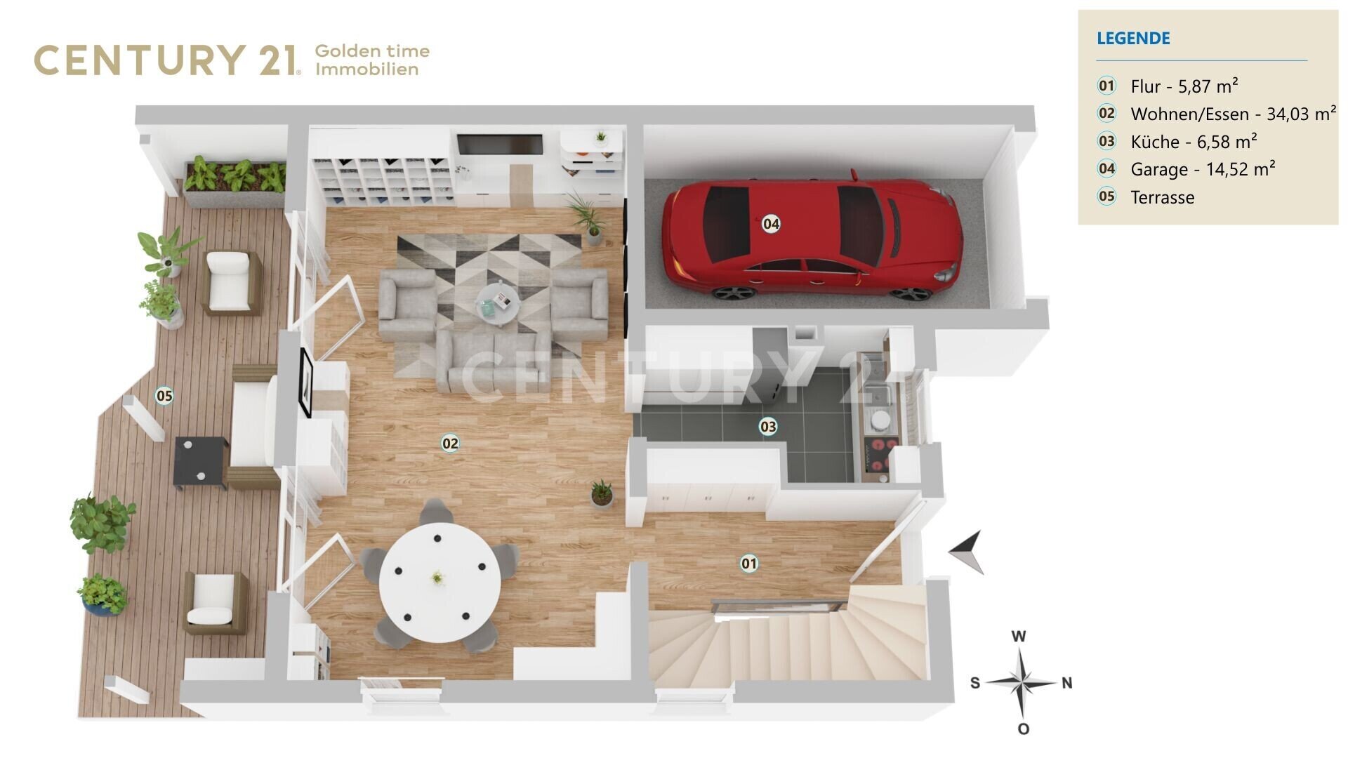 Reihenendhaus zum Kauf 585.000 € 5 Zimmer 139,8 m²<br/>Wohnfläche 225 m²<br/>Grundstück ab sofort<br/>Verfügbarkeit Burghausen Burghausen 84489