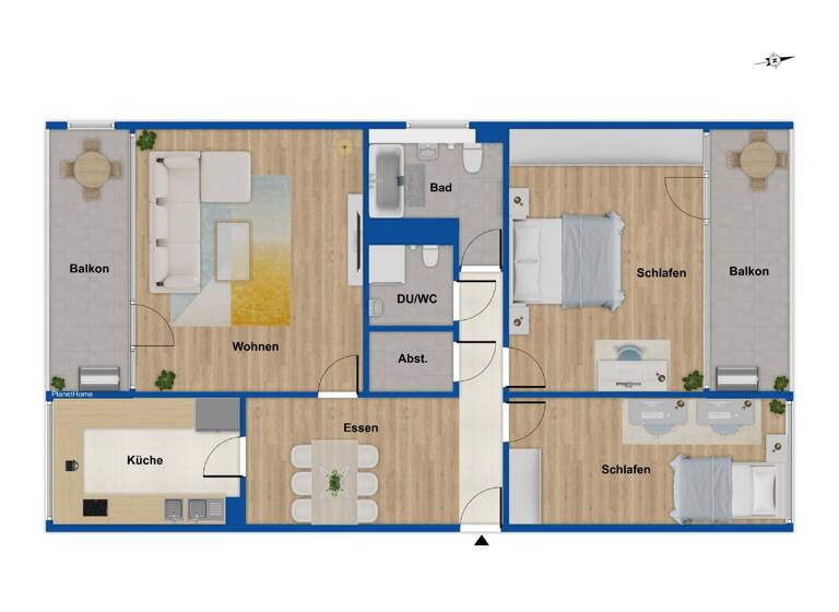 Wohnung zum Kauf 319.000 € 3 Zimmer 110 m²<br/>Wohnfläche 4.<br/>Geschoss Porz Köln 51143