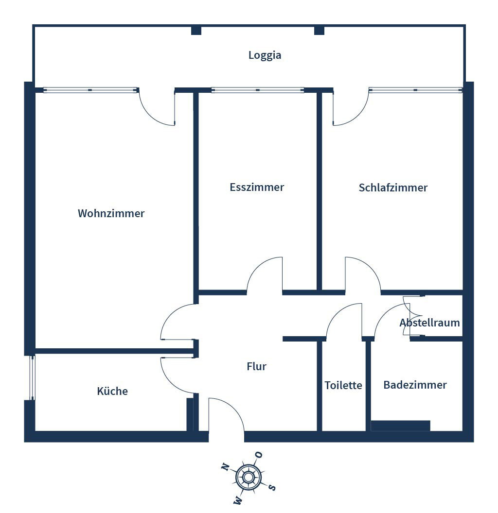 Wohnung zum Kauf 249.000 € 3 Zimmer 79 m²<br/>Wohnfläche 4.<br/>Geschoss Nied Frankfurt am Main 65934