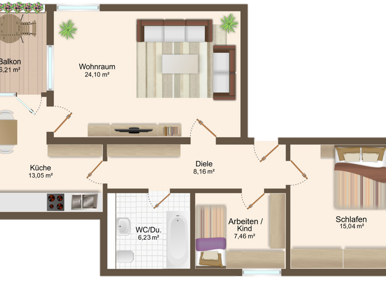 Wohnung zum Kauf als Kapitalanlage geeignet 259.000 € 3 Zimmer 75 m² Ay Senden 89250