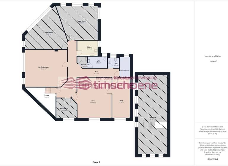 Bürofläche zur Miete provisionsfrei 830 € 166,5 m² Bürofläche Suhl 98528