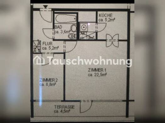 Wohnung zur Miete Tauschwohnung 445 € 2 Zimmer 52 m² Hamburg 22115