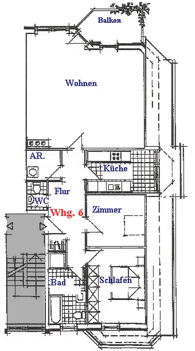 Wohnung zur Miete 1.450 € 3 Zimmer 95 m²<br/>Wohnfläche 2.<br/>Geschoss ab sofort<br/>Verfügbarkeit Wellingsbütther Weg Ohlsdorf Hamburg 22391