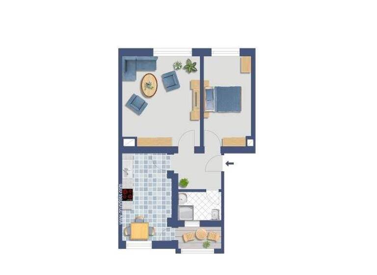 Wohnung zum Kauf provisionsfrei 169.000 € 2 Zimmer 60 m² EG Dohnaer Platz 15 Prohlis-Nord Dresden 01239