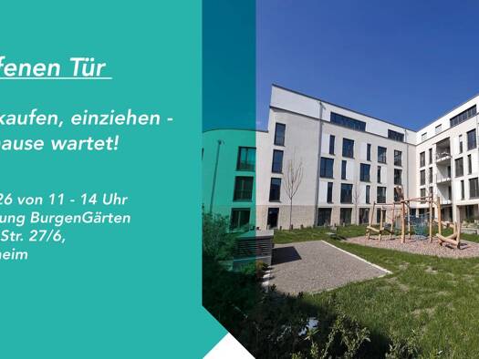 Wohnung zum Kauf - Neubau provisionsfrei 299.000 € 2 Zimmer 54,7 m² EG Weinheim 69469