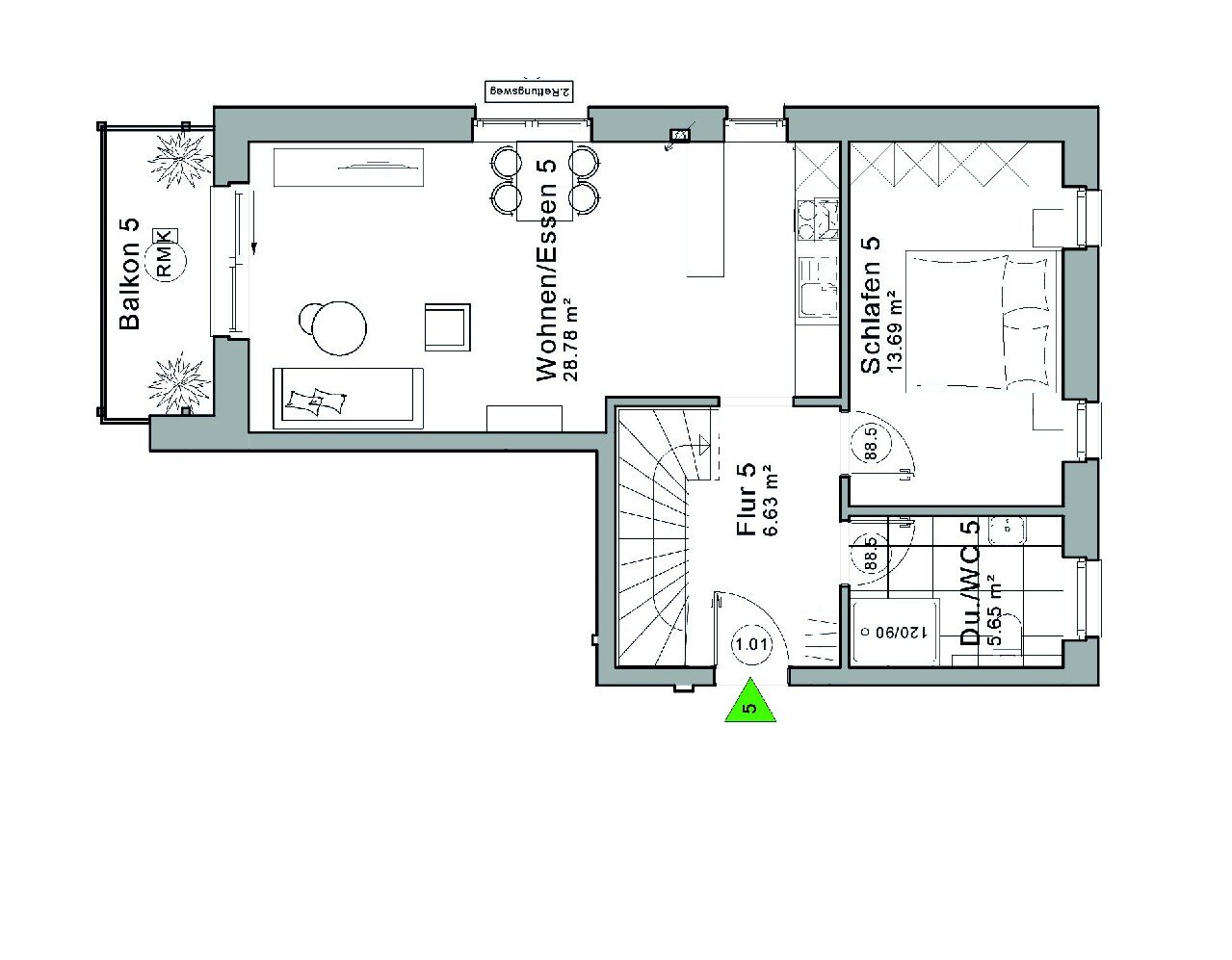 Maisonette zur Miete 1.250 € 4 Zimmer 108,3 m²<br/>Wohnfläche 1.<br/>Geschoss Übriges Stade Stade 21680