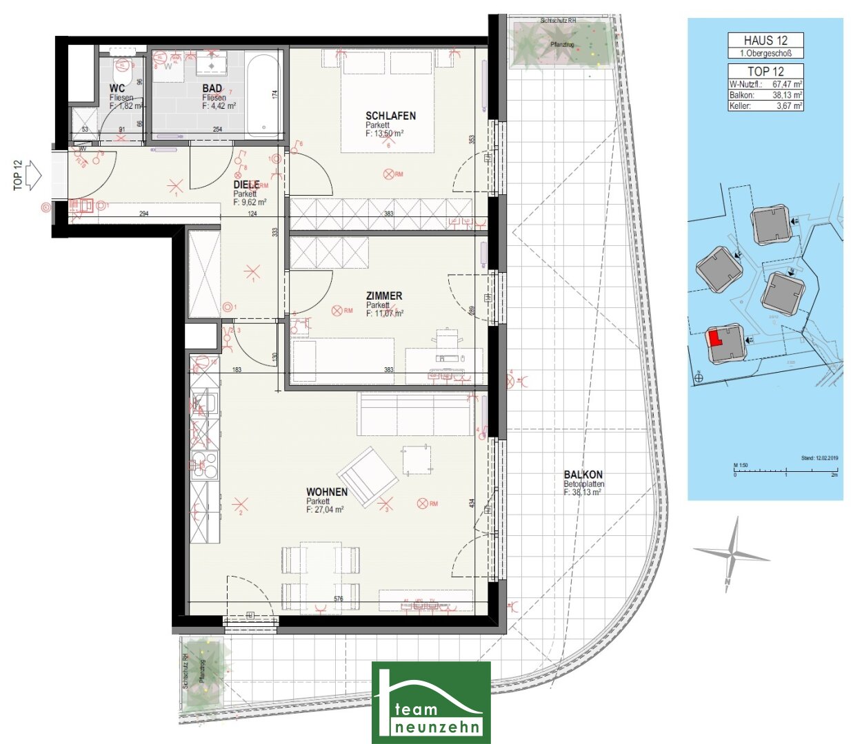 Wohnung zur Miete 735 € 3 Zimmer 67,1 m²<br/>Wohnfläche 1.<br/>Geschoss 01.04.2025<br/>Verfügbarkeit Olga-Rudel-Zeynek-Gasse 12 Straßgang Graz 8054