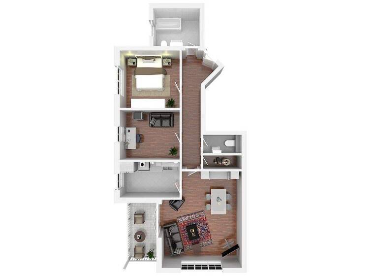 Loft zur Miete 2.200 € 3 Zimmer 94 m² 2. Geschoss Wehrda Marburg 35041