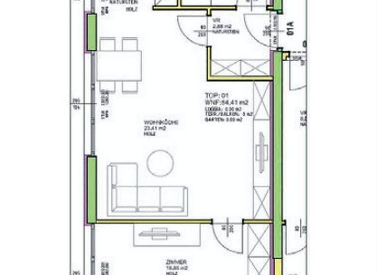 Bürofläche zur Miete provisionsfrei 1.000 € 56 m² Bürofläche Brandmayergasse 23/Top 1 Wien 1050