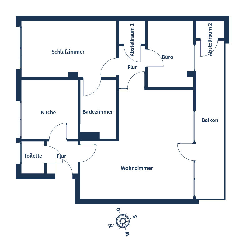 Wohnung zum Kauf 179.000 € 3 Zimmer 72 m²<br/>Wohnfläche 3.<br/>Geschoss Bramsche - Kernstadt Bramsche DG Rechts 49565