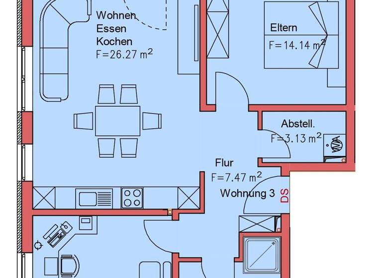 Wohnung zum Kauf provisionsfrei 355.152 € 3 Zimmer 74 m² 1. Geschoss Schuttern Friesenheim 77948