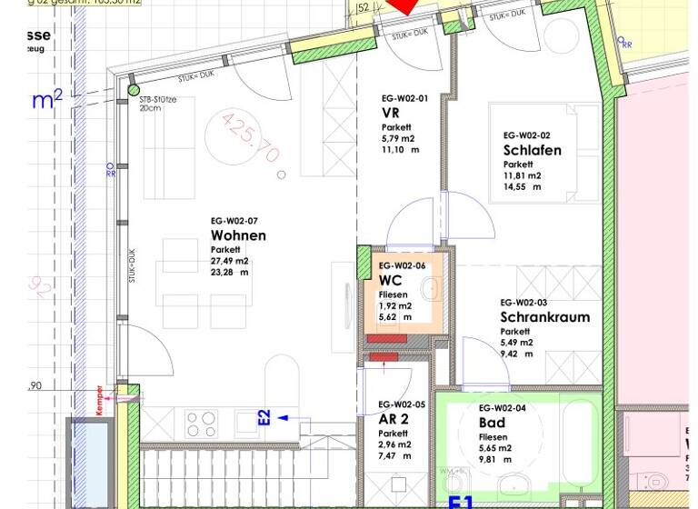 Wohnung zum Kauf - Erstbezug 1.030.000 € 3 Zimmer 93,5 m² Aigen I Salzburg 5026