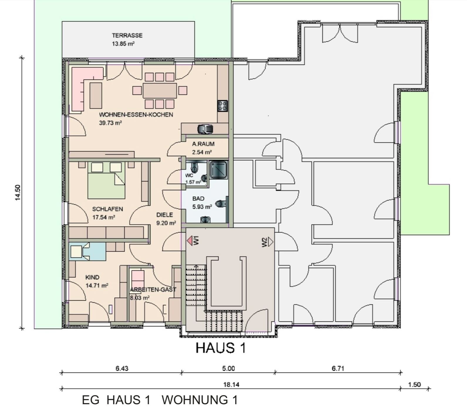 Wohnung zum Kauf provisionsfrei 614.800 € 4 Zimmer 106 m²<br/>Wohnfläche EG<br/>Geschoss ab sofort<br/>Verfügbarkeit Alte Frankfurter Str.42 Waldhof - Mitte Mannheim 68305