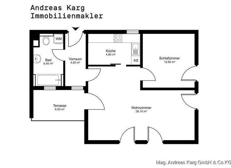 Wohnung zum Kauf 288.000 € 2 Zimmer 58,6 m² Bregenz 6900