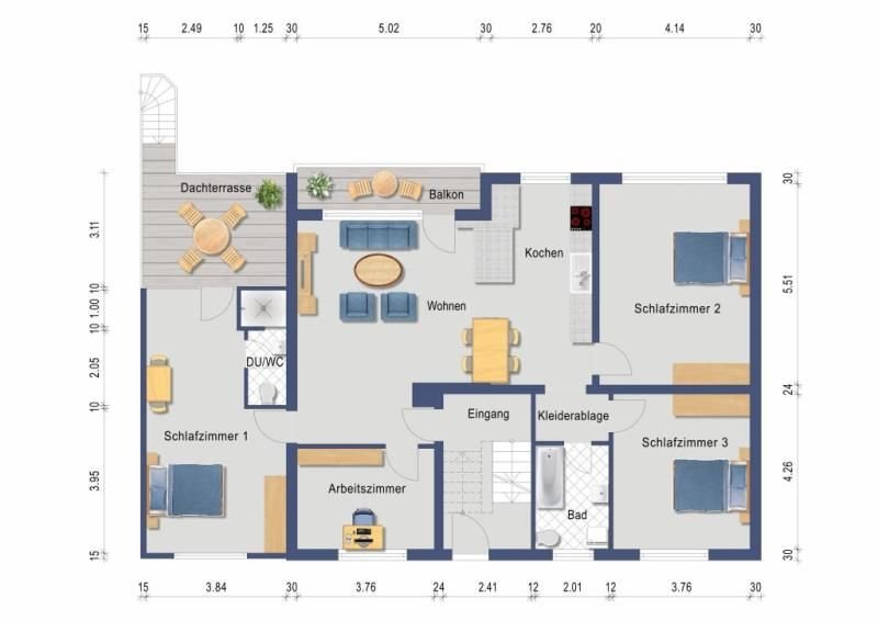 Wohnung zum Kauf 239.000 € 5 Zimmer 134 m²<br/>Wohnfläche Buchenberg Vöhl-Buchenberg 34516