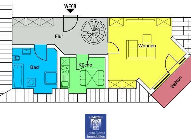 Maisonette zur Miete 1.030 € 4 Zimmer 117,3 m²<br/>Wohnfläche Dachgeschoss<br/>Geschoss Weinböhla 01689