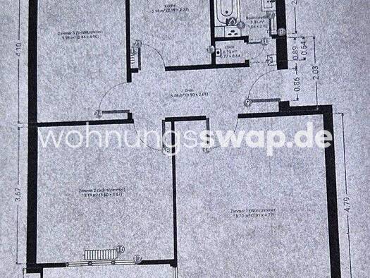 Studio zur Miete Tauschwohnung 530 € 3 Zimmer 58 m² 1. Geschoss Spandau Berlin 13587