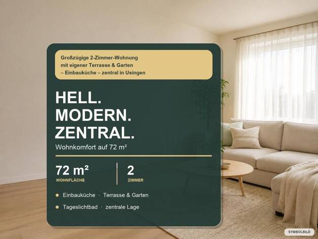 Wohnung zur Miete 900 € 2 Zimmer 72 m² EG Bahnhofstraße 5 Usingen Usingen 61250