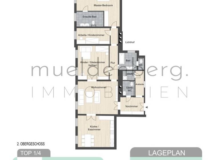 Wohnung zum Kauf 1.395.000 € 5 Zimmer 161,6 m² Wien 1090