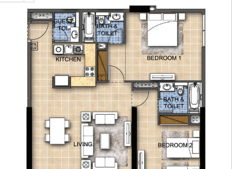 Wohnung zum Kauf provisionsfrei 424.599 € 3 Zimmer 115,1 m² Dubai 25314