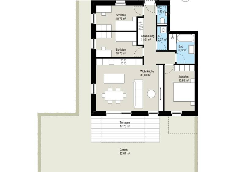 Wohnung zum Kauf - Erstbezug 665.000 € 4 Zimmer 90,3 m² Bregenzerweg 4 Klaus 6833