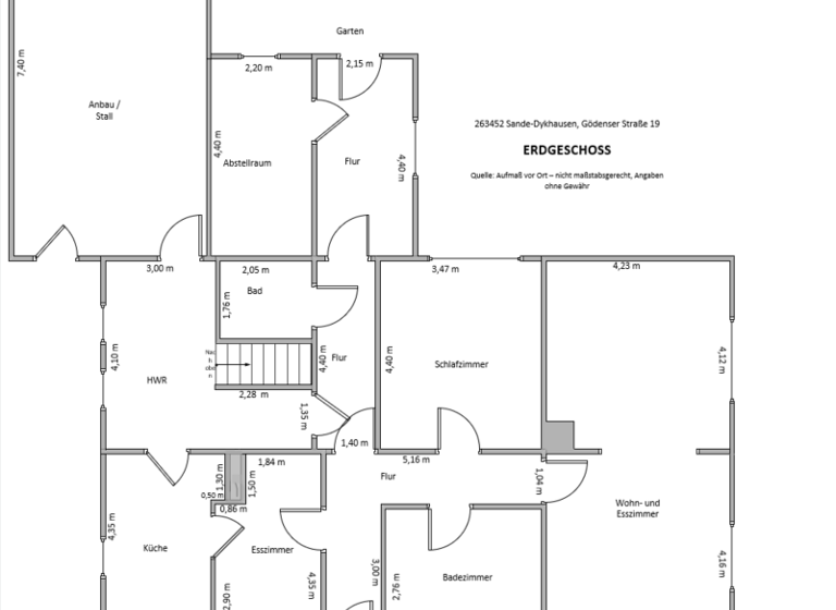 Einfamilienhaus zum Kauf 155.000 € 6 Zimmer 153 m² 905 m² Grundstück Dykhausen Sande 26452