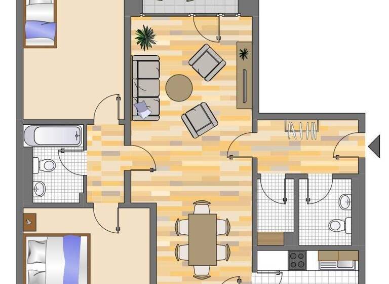 Wohnung zur Miete 1.019 € 3 Zimmer 81,4 m² 5. Geschoss frei ab 10.04.2026 Potsdamer Straße 4 Hassels Düsseldorf 40599