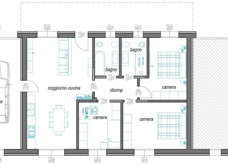 Wohnung zum Kauf - Erstbezug 420.000 € 4 Zimmer 135 m² EG frei ab sofort Via Panoramica Puegnago sul Garda