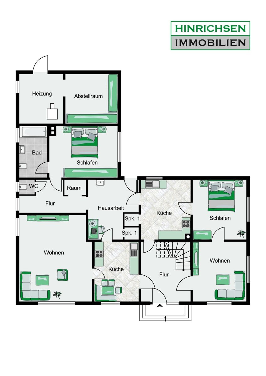 Wohnung zum Kauf 199.000 € 5 Zimmer 121 m²<br/>Wohnfläche Nienwohld 23863