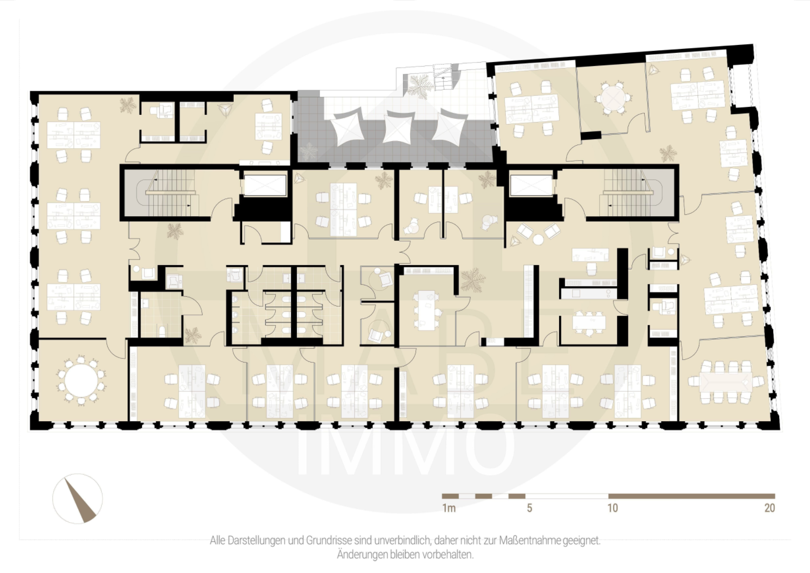 Büro-/Praxisfläche zur Miete provisionsfrei 1.520 m²<br/>Bürofläche von 760 m² bis 1.520 m²<br/>Teilbarkeit Ringstraße 2 Innere Altstadt-Ost Dresden 01067