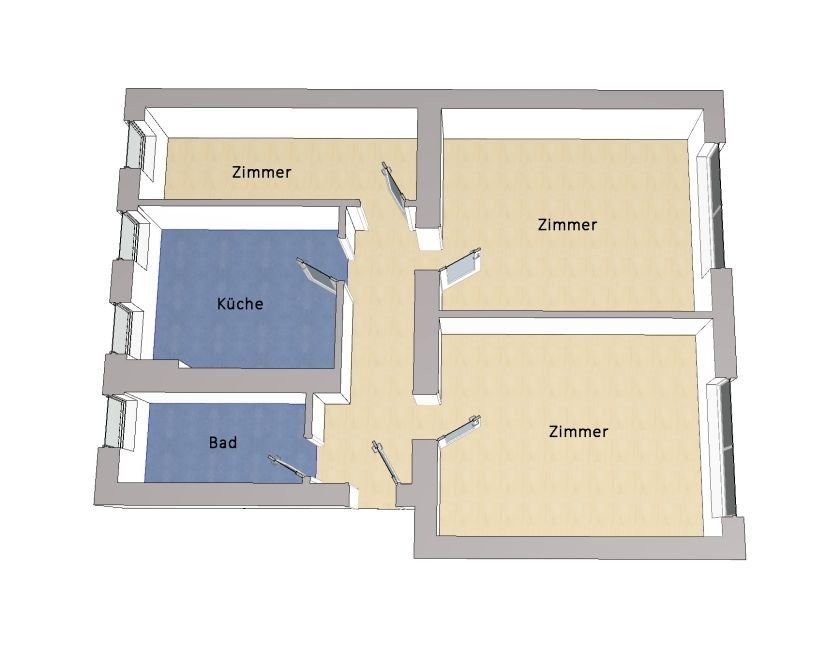 Wohnung zum Kauf 295.000 € 3 Zimmer 62 m²<br/>Wohnfläche Pankow Berlin 13189