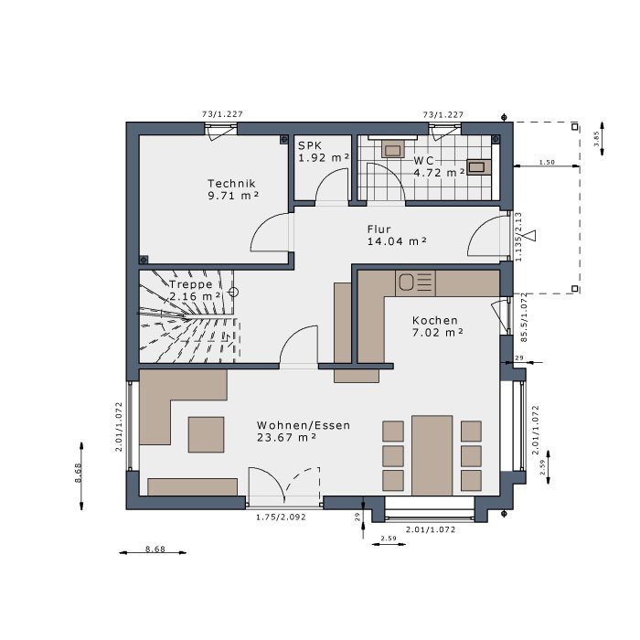 Einfamilienhaus zum Kauf provisionsfrei 1.150.450 € 4 Zimmer 125 m²<br/>Wohnfläche 420 m²<br/>Grundstück Heerstraße Stuttgart 70563