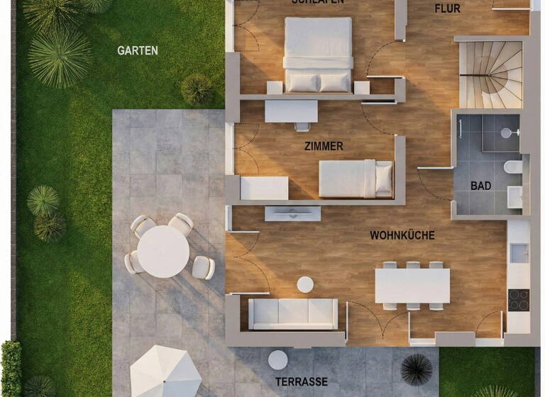 Maisonette zum Kauf provisionsfrei 789.000 € 4 Zimmer 112,8 m² EG frei ab 01.07.2026 Wolkersdorf Traunstein 83278